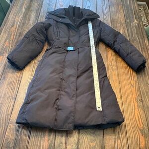 Marc New York Womens XS Black Winter Down Filled Coat Water Wind Repellant EC